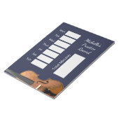 Bloc-note Instrument de musique Violon Leçons de pratique re (Incliné)