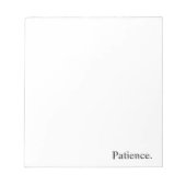 Bloc-note Intention « Patience » (Devant)