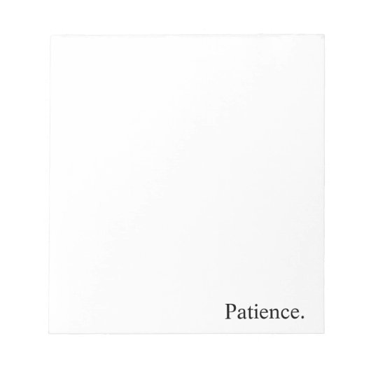 Bloc-note Intention « Patience » (Devant)
