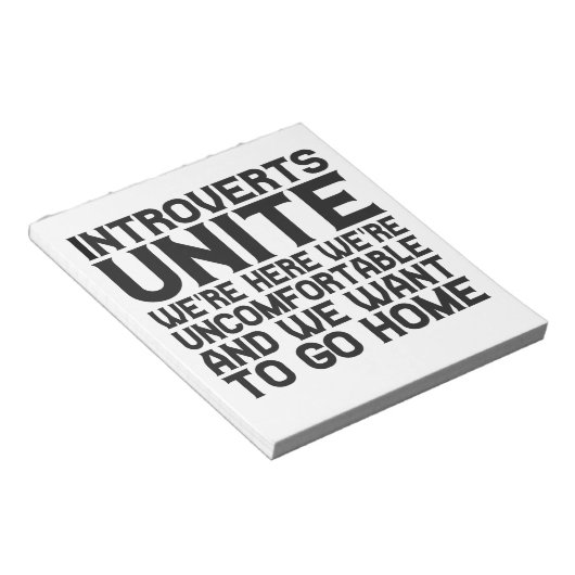 Bloc-note Introverts We're here We're (Incliné)