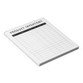 Bloc-note Inventaire de produits simple professionnel pour l (Incliné)
