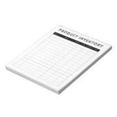 Bloc-note Inventaire de produits simple professionnel pour l (Tourné)