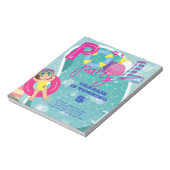 Bloc-note Invitation de l'Anniversaire de enfant du groupe B (Tourné)