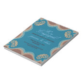 Bloc-note Invitations budgétaires | Fiançailles de dentelle  (Tourné)