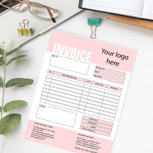 Bloc-note Invoice Form Business Quotation Add Logo Notepad