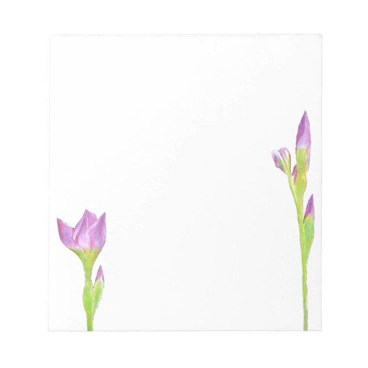 Bloc-note Iris pourpre (Devant)