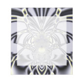 Bloc-note Iris Violet Art Fractal de Géométrie Sacrée (Devant)
