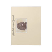Bloc-note Irish Water Spaniel Peinture - Original Dog Art (Tourné)
