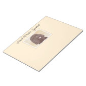 Bloc-note Irish Water Spaniel Peinture - Original Dog Art (Incliné)