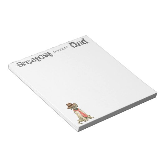 Bloc-note Irish Wolfhound Dad (Incliné)