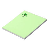 Bloc-note Irlandais de coeur du vert I (Tourné)