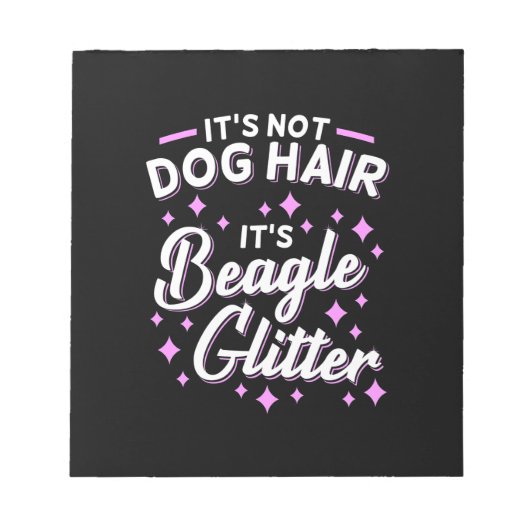 Bloc-note It Is Beagle Dog Glitter (Devant)