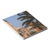 Bloc-note Italie, Sardaigne, Cagliari. Bâtiments et palmiers (Incliné)