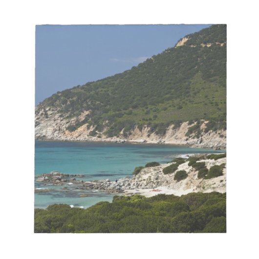 Bloc-note Italie, Sardaigne, Solanas. Beach. (Devant)