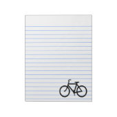 Bloc-note Itinéraire vélo noir (Tourné)