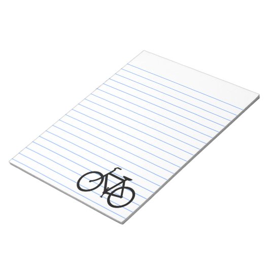 Bloc-note Itinéraire vélo noir (Incliné)