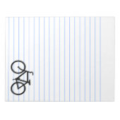 Bloc-note Itinéraire vélo noir (Devant)