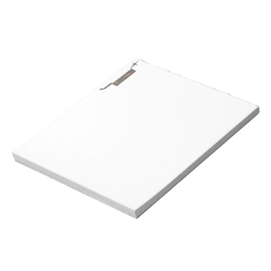 Bloc-note J initial éclairé (Tourné)