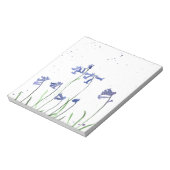Bloc-note Jacinthes aquarelle bleue florale nature forêt (Tourné)