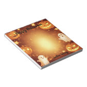 Bloc-note Jack-o'-lantern et fantômes (Incliné)