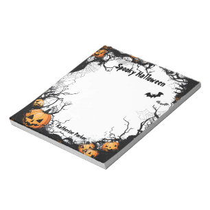 Bloc-note Jack-o'-lantern Halloween Éffrayant