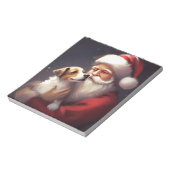 Bloc-note Jack Russell Avec Noël Festif Du Père Noël (Tourné)