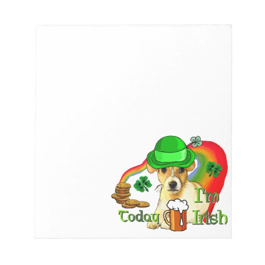 Bloc-note Jack Russell Terrier St Patricks (Devant)