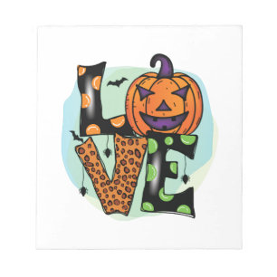 Bloc-note J'adore Halloween, Halloween, Épouvantable, Costum