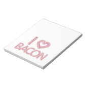 Bloc-note J'adore le Bacon (Tourné)