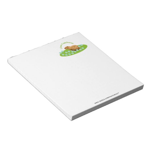 Bloc-note J'adore les capybaras Notepad (Incliné)