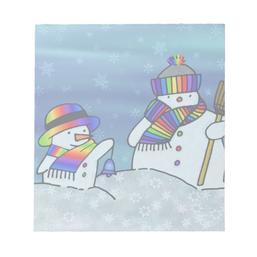 Bloc-note J'adore l'hiver ! (Devant)