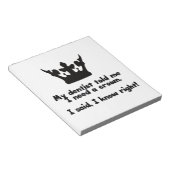 Bloc-note J'Ai Besoin D'Une Couronne (Incliné)