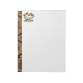 Bloc-note J'ai embrassé un serpent Brown et l'impression or (Tourné)