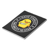 Bloc-note J'Ai La Stabilité De Stab Funny (Tourné)