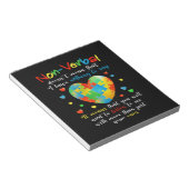 Bloc-note J'Ai NONVERBAL Sensibilisation sur l'autisme Puzzl (Incliné)