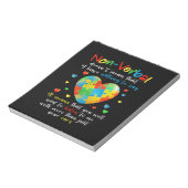 Bloc-note J'Ai NONVERBAL Sensibilisation sur l'autisme Puzzl (Tourné)