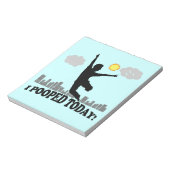 Bloc-note J'Ai Poopé Aujourd'Hui (Tourné)