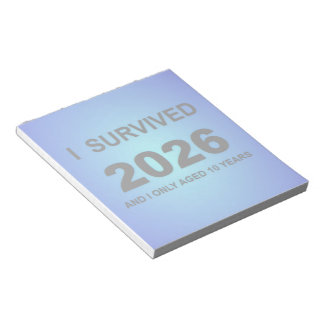 Bloc-note J'ai survécu 2026