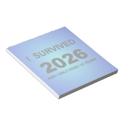 Bloc-note J'ai survécu 2026 (Incliné)