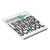 Bloc-note J'ai survécu à l'école de soins infirmiers T-shirt (Incliné)