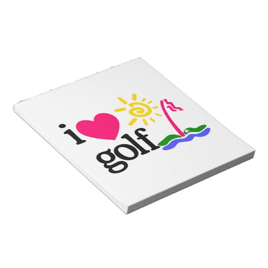 Bloc-note J'AIME GOlF (Incliné)