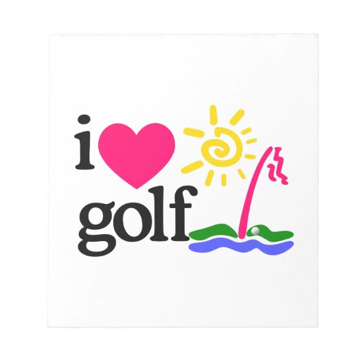 Bloc-note J'AIME GOlF (Devant)