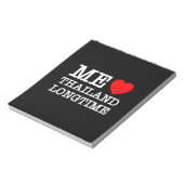 BLOC-NOTE J'AIME LA THAÏLANDE LONGTEMPS (Tourné)