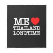 BLOC-NOTE J'AIME LA THAÏLANDE LONGTEMPS (Devant)
