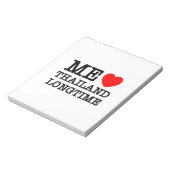 BLOC-NOTE J'AIME LA THAÏLANDE LONGTEMPS (Tourné)