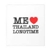BLOC-NOTE J'AIME LA THAÏLANDE LONGTEMPS (Devant)