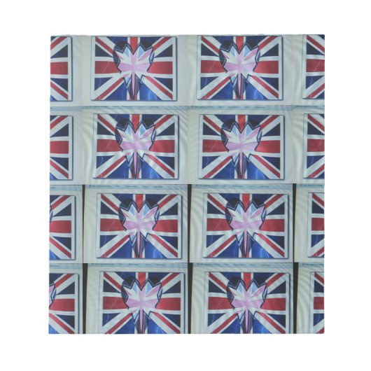 Bloc-note J'aime l'Angleterre Art Print (Devant)