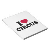 Bloc-note J'aime le cirque (Incliné)