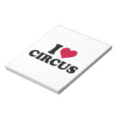 Bloc-note J'aime le cirque (Tourné)