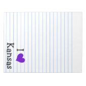 Bloc-note J'aime le Kansas (Devant)